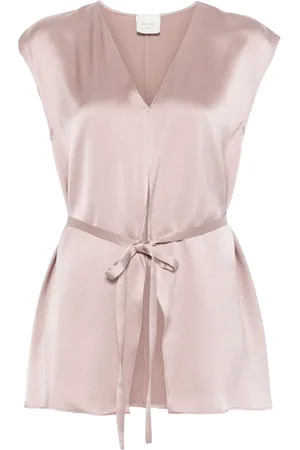 ALYSI Blusa de satén