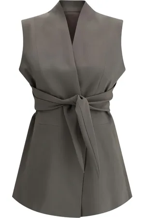 Rick Owens Chaleco con cintura lazada