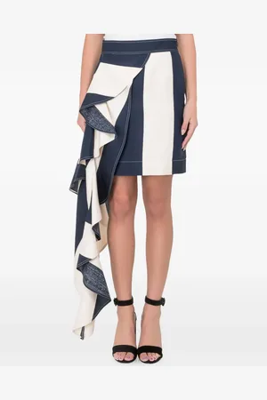 Calvin Klein Falda corta a rayas