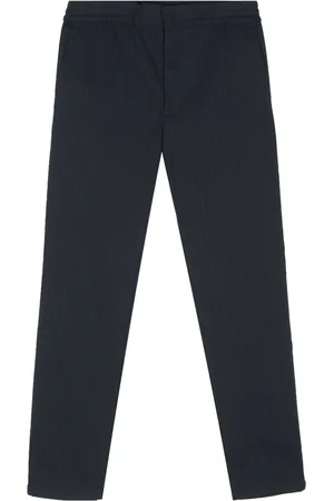 NN.07 Pantalones tapered Foss a rayas diplomáticas
