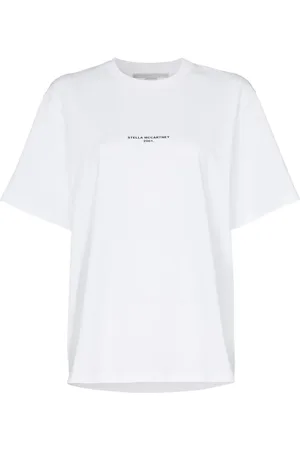 Stella McCartney Camiseta con logo minimalista