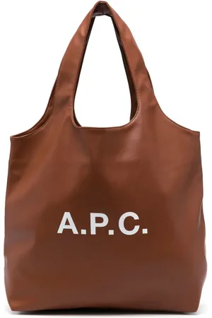 A.P.C. Bolso shopper con logo estampado