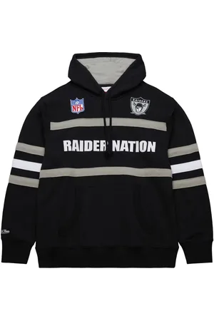 Mitchell & Ness Sudadera NFL Head Coach Vintage Logo Raiders "Black" con capucha