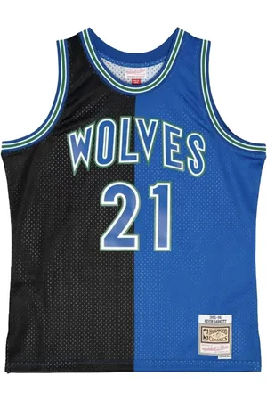 Mitchell & Ness Camiseta de baloncesto Split Swingman NBA Timberwolves 1995 Kevin Garnett