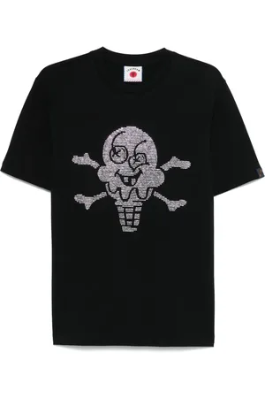 ICECREAM Camiseta Rhinestone Cones & Bones Popover con capucha