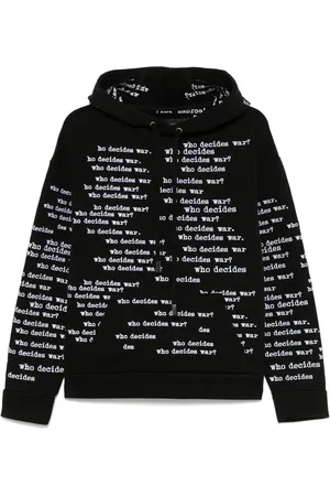 Who Decides War Sudadera con capucha y logo bordado