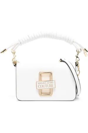 VERSACE Bolso de hombro con placa del logo