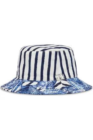 Alberta Ferretti Sombrero de pescador a rayas