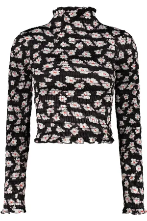 AMY CROOKES Top con motivo floral