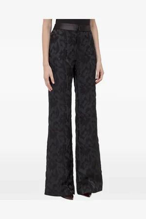 ALEXIS Pantalones acampanados en jacquard