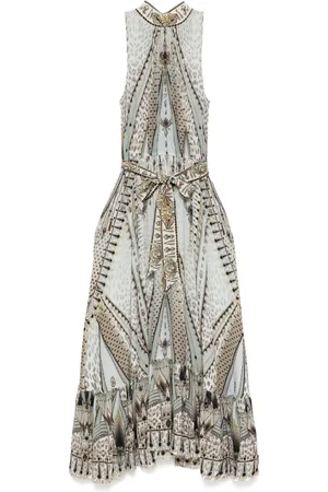 Camilla Vestido Sahara Starlet Necktie con cinturilla elástica