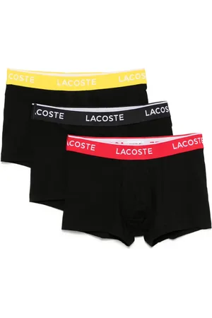 Lacoste Set de tres bóxeres con logo