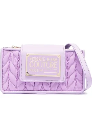 VERSACE Bandolera con placa del logo