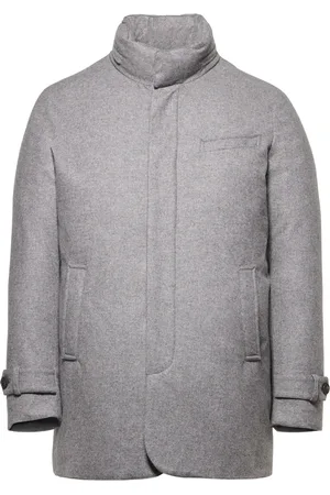 Norwegian Wool Abrigo con motivo pied de poule