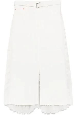 SACAI Falda midi con espalda plisada