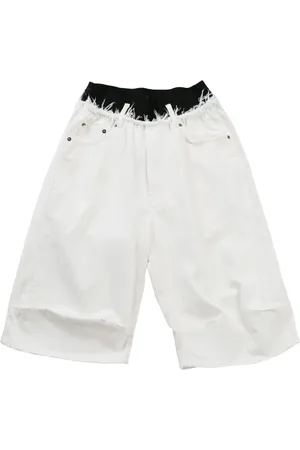 ALAINPAUL Denim knee-lenght shorts