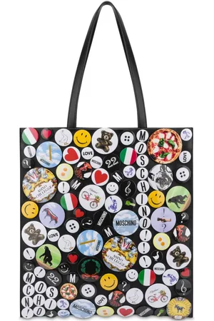 Moschino Bolso shopper con detalle de pin
