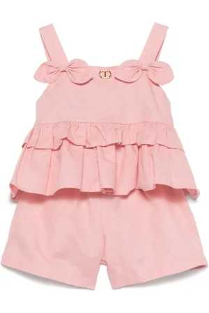 Twin-Set Set de pantalones cortos con aplique de lazo