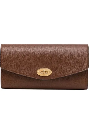 MULBERRY Cartera de cuero granulado con cierre giratorio