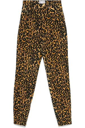 VERSACE Vaqueros con estampado de leopardo 2000