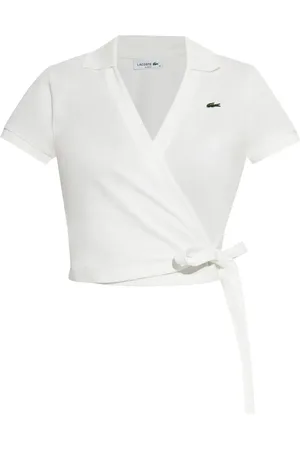 Lacoste Polo con diseño cruzado