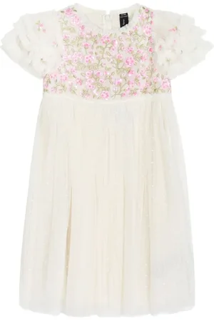 Needle & Thread Vestido con bordado floral