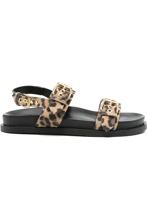 AGL ATTILIO GIUSTI LEOMBRUNI Sandalias con estampado de leopardo