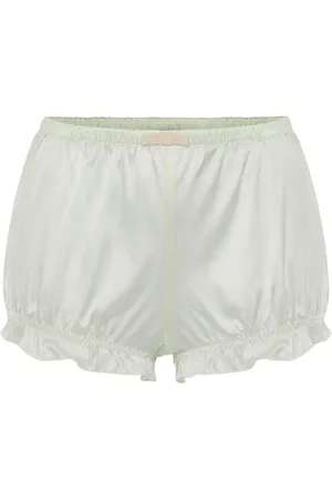 Elisabetta Franchi Pantalones cortos de satén con lazo