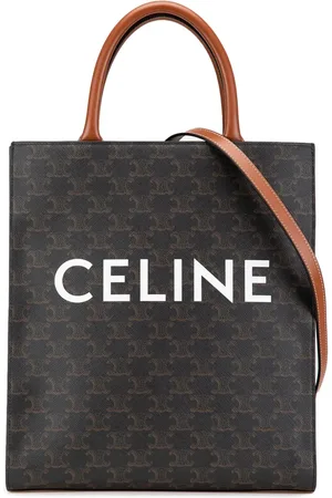 Céline Bolso satchel Vertical Cabas pequeño de lona revestida pequeño Triomphe 2021
