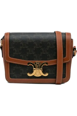Céline 2020 Teen Coated Canvas Triomphe crossbody bag