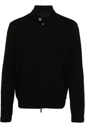 Emporio Armani Chaqueta texturizada con cremallera
