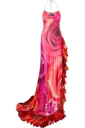 Roberto Cavalli Vestido largo con estampado floral