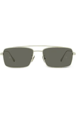 Omega Engraved-detail rectangle-frame sunglasses