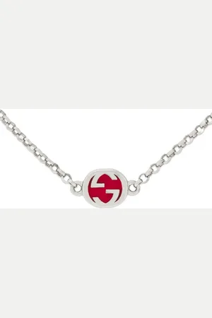 Gucci Collar Interlocking G en plata de ley