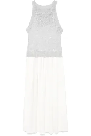 PESERICO SIGN Vestido midi con detalle de lentejuelas