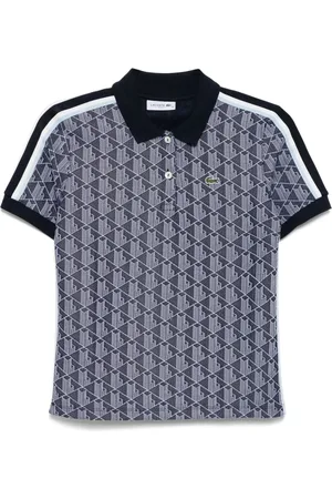 Lacoste Polo con monograma en jacquard