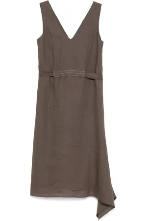 PESERICO SIGN Vestido midi con detalle de cuentas