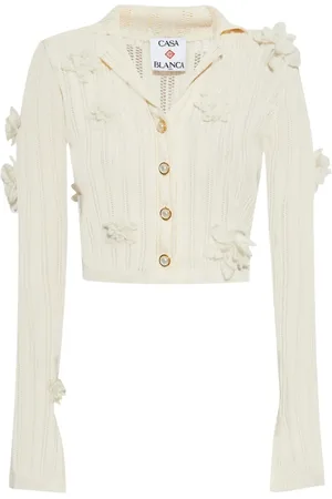 Casablanca Top con aplique floral