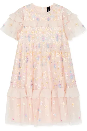 Needle & Thread Vestido con bordado floral