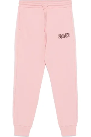 VERSACE Pantalones de chándal con logo bordado