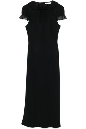 Alessandra Rich Vestido midi con detalle de lazo