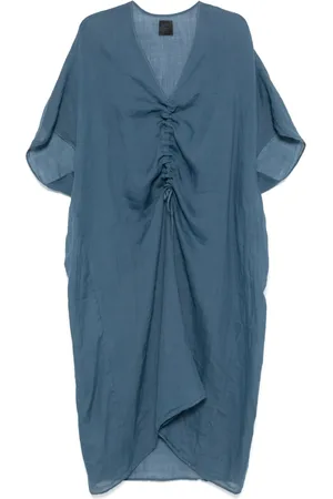 FISICO Vestido midi con cuello en V
