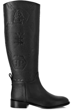 Philipp Plein Botas con monograma en relieve