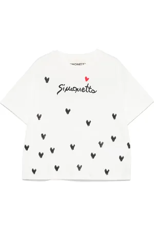 Simonetta Camiseta con logo bordado