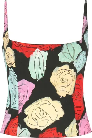 Marni Top de tirantes con estampado floral