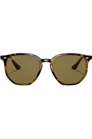 Ray-Ban Gafas de sol con montura redonda de carey