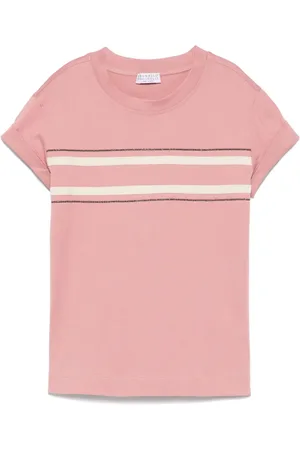 Brunello Cucinelli Camiseta con detalle Monili