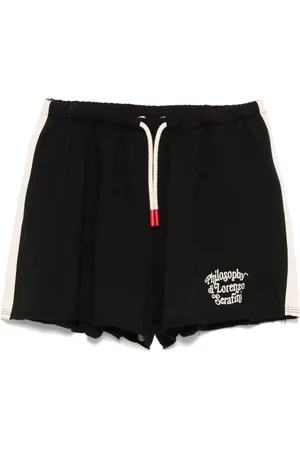 PHILOSOPHY DI LORENZO SERAFINI Pantalones cortos con logo bordado