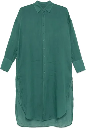 FISICO Vestido midi con cuello clásico