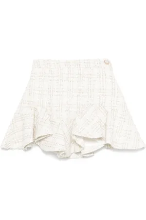 PATACHOU Falda de tweed con volantes